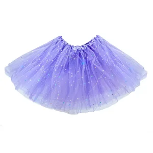 Saia Tule Adulto com LED – 40cm – Lilás