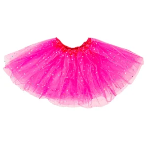 Saia Tule Adulto com LED – 40cm – Pink
