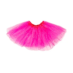 Saia Tule Infantil com LED – 30cm – Pink