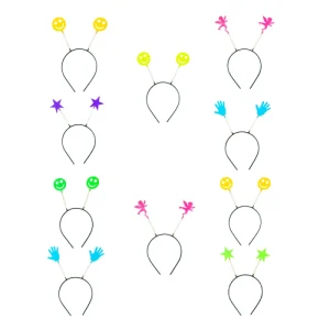 Kit Festa Tiara Plástica Símbolos – 10 Unidades