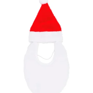 Touca com Barba Comprida para Pet – Papai Noel