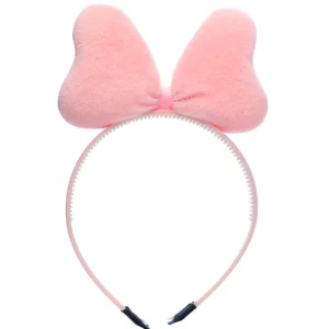 Tiara Laço Pelúcia – Rosa