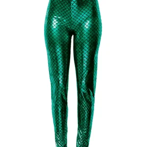 Calça Legging Adulto Sereia – Verde Metalizada