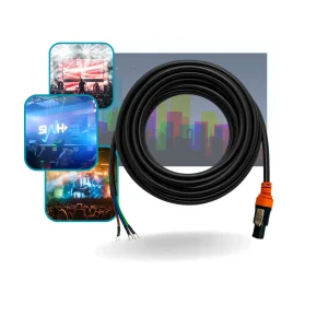 Cabo Força Painel Led Powercon True1 Linoya 3x2,5mm - 9m
