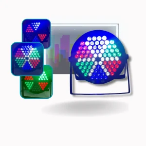 Canhão Parled RGB Refletor 84 Leds RGB DMX Profissional
