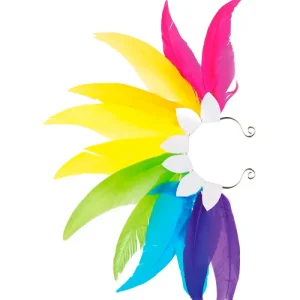 Brinco Earcuff Penas – Colorido